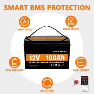 LiFePO4 സോളാർ എനർജി സ്റ്റോറേജ് പവർ ബാറ്ററി 12V 100Ah